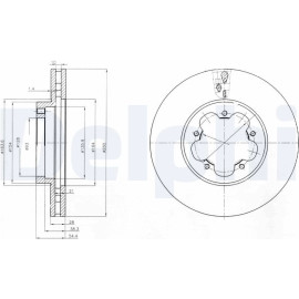 Bremsscheibe BG4007 Bremsscheibe BG4007