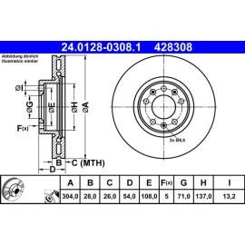 Bremsscheibe 24.0128-0308.1
