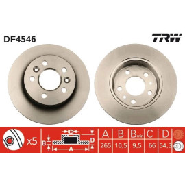 Bremsscheibe DF4546 Bremsscheibe DF4546