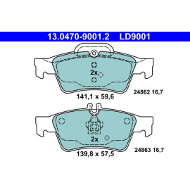 Bremsbelagsatz, Scheibenbremse 13.0470-9001.2 Bremsbelagsatz, Scheibenbremse 13.0470-9001.2
