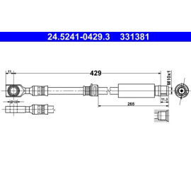 Bremsschlauch 24.5241-0429.3