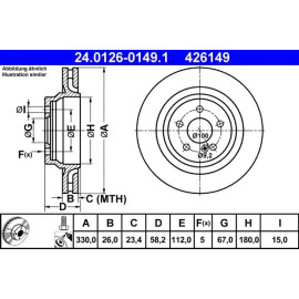 Bremsscheibe 24.0126-0149.1