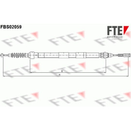 Seilzug, Feststellbremse 9250062 Seilzug, Feststellbremse 9250062