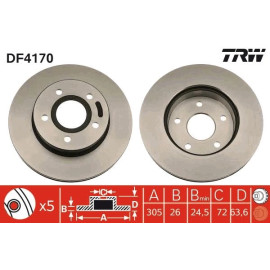 Bremsscheibe DF4170