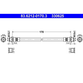Bremsschlauch 83.6212-0170.3