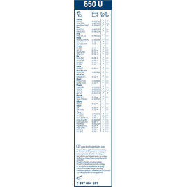 BOSCH 600 U Scheibenwischer Twin 3 397 004 586 BOSCH 600 U Scheibenwischer Twin 3 397 004 586