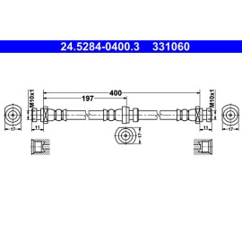 Bremsschlauch 24.5284-0400.3