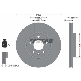 Bremsscheibe 92205605 Bremsscheibe 92205605