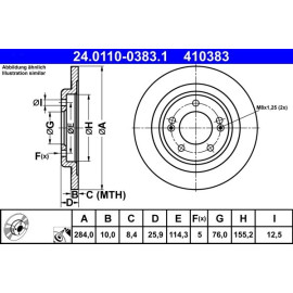 Bremsscheibe 24.0110-0383.1
