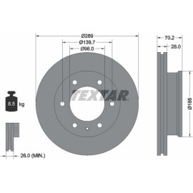 Bremsscheibe 92223000 Bremsscheibe 92223000