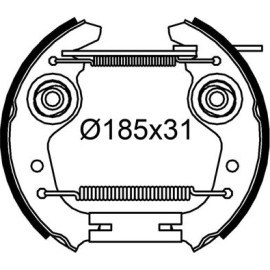 Bremsbackensatz 554920 Bremsbackensatz 554920