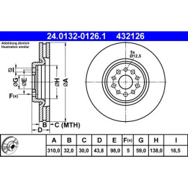 Bremsscheibe 24.0132-0126.1