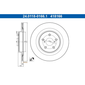 Bremsscheibe 24.0118-0166.1