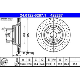 Bremsscheibe 24.0122-0287.1