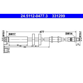 Bremsschlauch 24.5112-0477.3