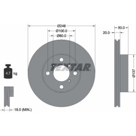 Bremsscheibe 92104500 Bremsscheibe 92104500