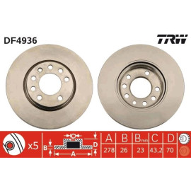 Bremsscheibe DF4936