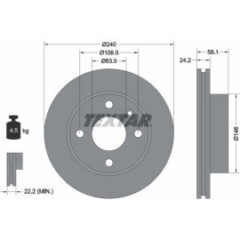 Bremsscheibe 92022900 Bremsscheibe 92022900