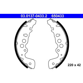Bremsbackensatz 03.0137-0433.2