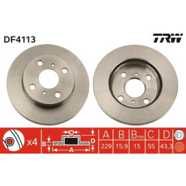 Bremsscheibe DF4113 Bremsscheibe DF4113