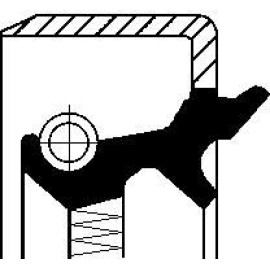 Wellendichtring, Differential 19017586B