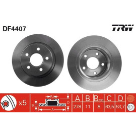 Bremsscheibe DF4407 Bremsscheibe DF4407