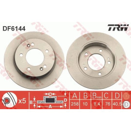 Bremsscheibe DF6144