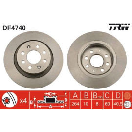 Bremsscheibe DF4740 Bremsscheibe DF4740