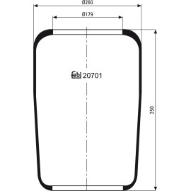 FEBI BILSTEIN 20701 Federbalg, Luftfederung