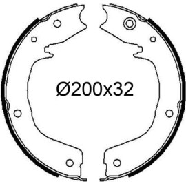 Valeo 564256 Bremsbackensatz