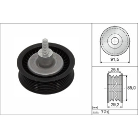 Umlenk-/Führungsrolle, Keilrippenriemen 532 0909 10 Umlenk-/Führungsrolle, Keilrippenriemen 532 0909 10
