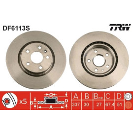 Bremsscheibe DF6113S Bremsscheibe DF6113S