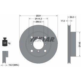 Bremsscheibe 92069000 Bremsscheibe 92069000