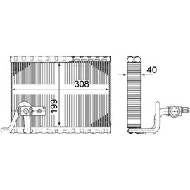Verdampfer, Klimaanlage AE 124 000P Verdampfer, Klimaanlage AE 124 000P
