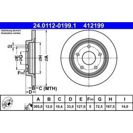 Bremsscheibe 24.0112-0199.1