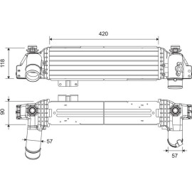 Ladeluftkühler 822946