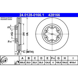 Bremsscheibe 24.0128-0166.1