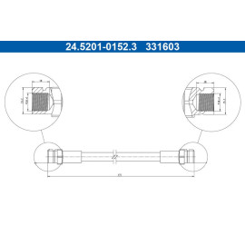 Bremsschlauch 24.5201-0152.3