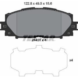 Bremsbelagsatz, Scheibenbremse 2445101 Bremsbelagsatz, Scheibenbremse 2445101