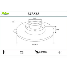 Bremsscheibe 673573
