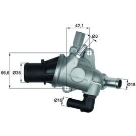 Thermostat, Kühlmittel TI 154 88