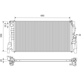 Kühler, Motorkühlung 701448