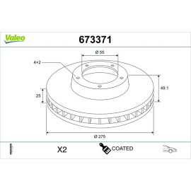 Bremsscheibe 673371