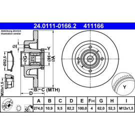 Bremsscheibe 24.0111-0166.2