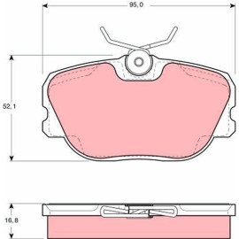 Bremsbelagsatz, Scheibenbremse GDB460 Bremsbelagsatz, Scheibenbremse GDB460