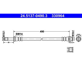 Bremsschlauch 24.5137-0490.3