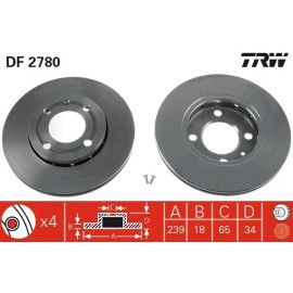 Bremsscheibe DF2780