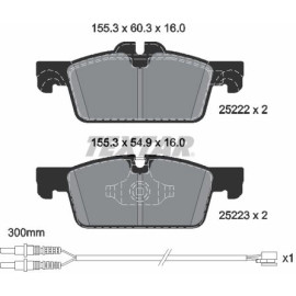 Bremsbelagsatz, Scheibenbremse 2522204 Bremsbelagsatz, Scheibenbremse 2522204