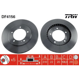 Bremsscheibe DF4156