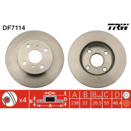 Bremsscheibe DF7114